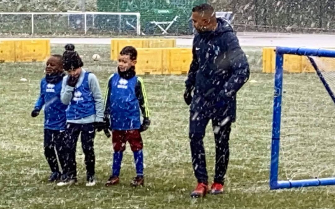 Entrainement sous la la neige pour les U 6 / U 7 et U 10 / U 11