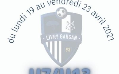 Début du stage Ecole de Foot des U7/U13 le 19 avril