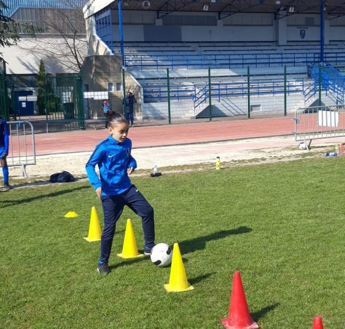 Le premier jour du stage « Ecole de Foot » en images