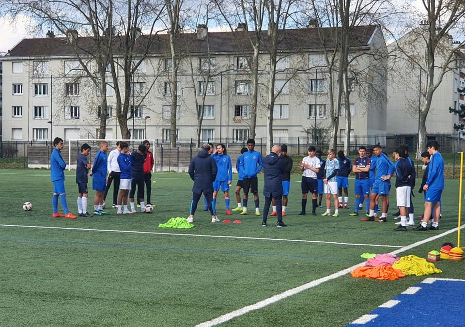 U16 : cet après-midi, les 2005 et 2006 ont effectué leur dernier entraînement ensemble