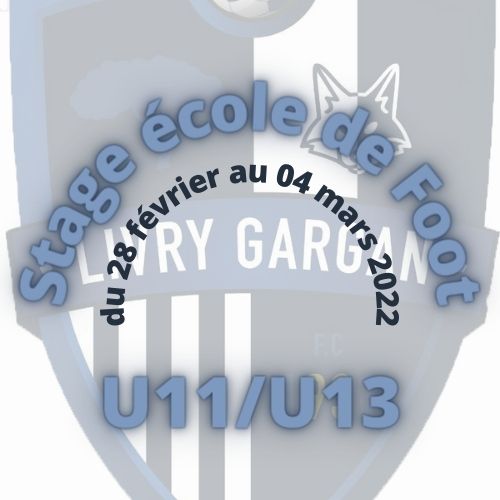 Stage École de Foot des U11/U13 le 28 février 2022