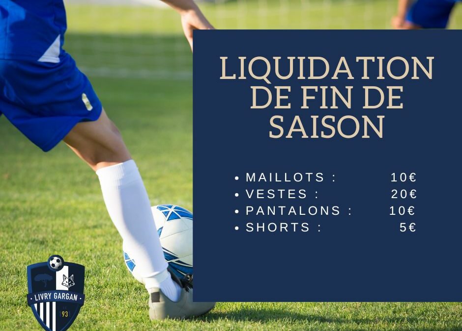 Liquidation de fin de saison – Profitez des petits prix !